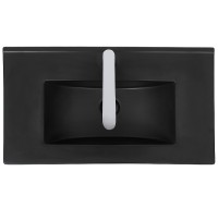 Раковина WeltWasser Deilbach 7517 70 MT-BL 10000005572 Черная матовая фаянс полувстраиваемая
