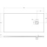 Душевой поддон из искусственного камня BelBagno Uno 170x80 TRAY-MR-UNO-AH-170/80-35-W-CR Белый