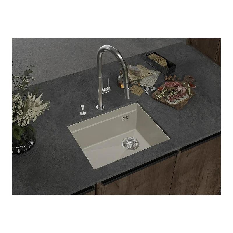 Кухонная мойка Rivelato Lino 55 LN-554-R topazio цвет Топаз