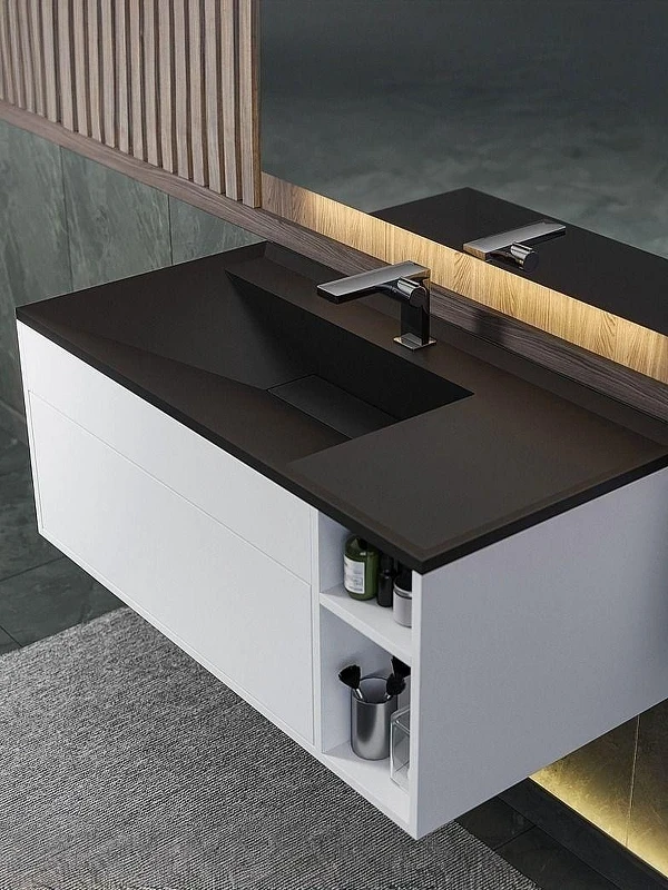 Тумба под раковину Uperwood Lotus Premium 100 39340205463 подвесная цвет Белый матовый