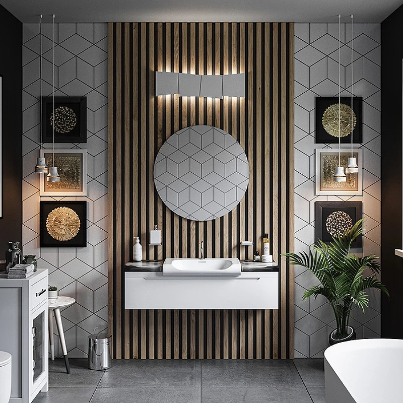 Раковина Kerasan Inka Project 60 341101*1 Белая фаянс полувстраиваемая