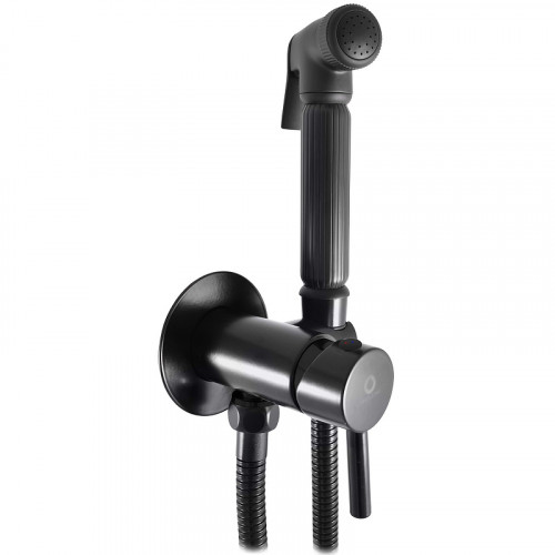 Гигиенический душ со смесителем Rav Slezak Seina SE843/1CMAT Черный матовый латунь на стену