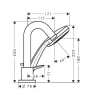 Смеситель на борт ванны Hansgrohe Logis 71313000S цвет Хром
