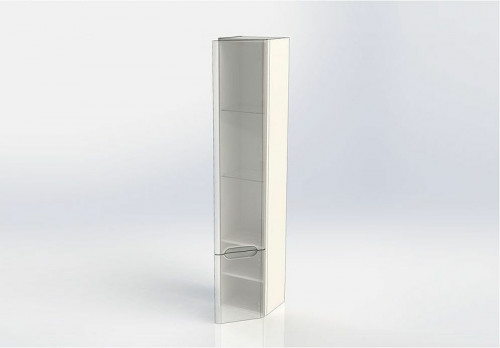 Шкаф пенал Aquanet София 35 R 199871 подвесной Белый МДФ / ЛДСП