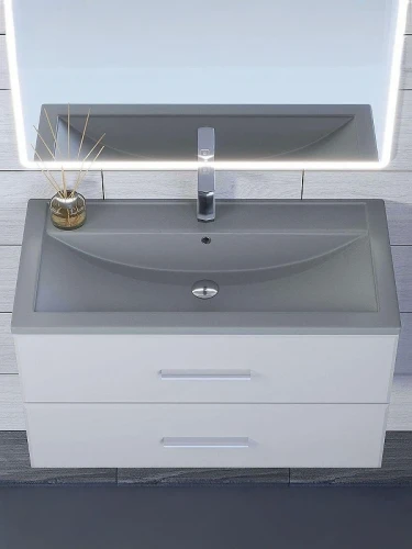 Раковина Uperwood Foster Quartz 90 291030041 цвет Бетон