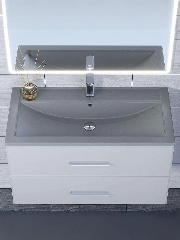 Раковина Uperwood Foster Quartz 90 291030041 цвет Бетон