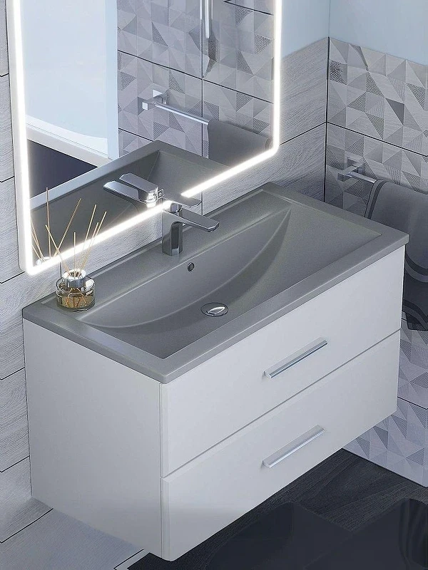 Раковина Uperwood Foster Quartz 90 291030041 цвет Бетон