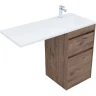 Тумба с раковиной Aquanet Токио 110 R 335586 Дуб веллингтон МДФ / ЛДСП