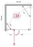 Душевой уголок BelBagno Kraft 90х90 KRAFT-A-12-90-C-Cr-L профиль Хром стекло прозрачное
