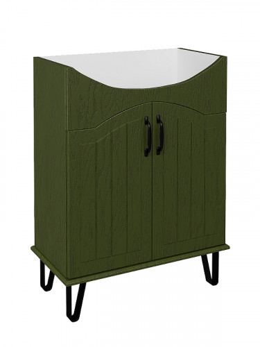 Тумба с раковиной DIWO Сочи 65 цвет Зеленый