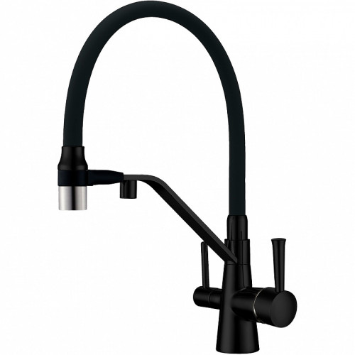 Смеситель для кухни ZorG Sanitary ZR 356 YF-BLACK NICKEL