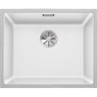 Кухонная мойка Blanco Subline 500-IF SteelFrame 524110 Белая искусственный камень (литьевой мрамор), нержавеющая сталь встраиваемый