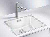 Кухонная мойка Blanco Subline 500-IF SteelFrame 524110 Белая искусственный камень (литьевой мрамор), нержавеющая сталь встраиваемый