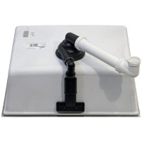 Кухонная мойка Blanco Subline 500-IF SteelFrame 524110 Белая искусственный камень (литьевой мрамор), нержавеющая сталь встраиваемый