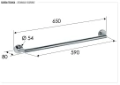 Полотенцедержатель Remer Guest GS30BG цвет Золото брашированное