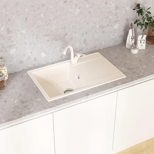Кухонная мойка Maretti Kitchen KT735-WH цвет Белый