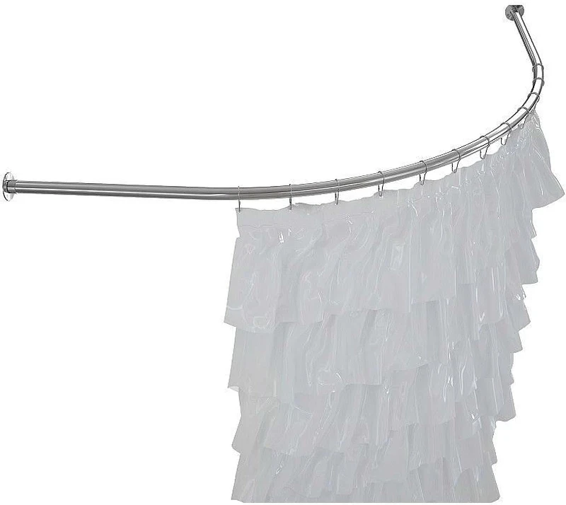 Карниз для ванны Aquanet Jamaica 160х100 152670 цвет Хром