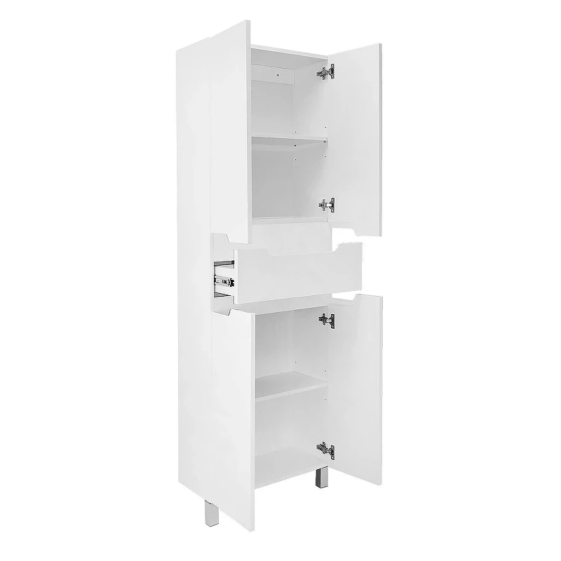 Шкаф пенал Azario Kantri 60 CS00097266 цвет Белый глянец
