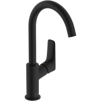 Смеситель для раковины Hansgrohe Logis 71130670 Черный матовый латунь