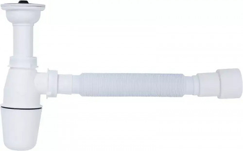 Сифон для раковины Aquanet 342064 цвет Хром