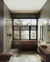 Душевая перегородка Maybah Glass MGD-262-6 790x1950 коннектор стена-стекло Черный стекло бронзовое