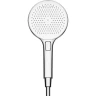 Ручной душ Sancos Nok round SC6001CH-W Хром Белый