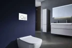 Клавиша смыва Azario AZ-8200-0045 Белая Хром