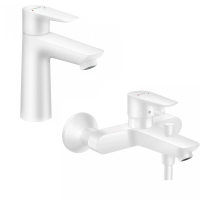 Комплект смесителей Hansgrohe Talis E 71710700 и Hansgrohe Talis E 71740700 Белый матовый