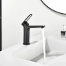 Смеситель для раковины Black&White Gravity GF-7109-MB 7109MB цвет Черный матовый