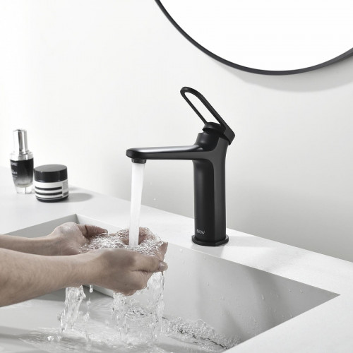 Смеситель для раковины Black&amp;White Gravity GF-7109-MB 7109MB цвет Черный матовый