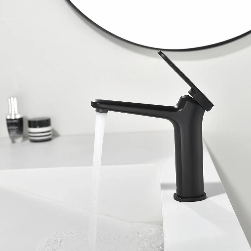 Смеситель для раковины Black&White Gravity GF-7109-MB 7109MB цвет Черный матовый