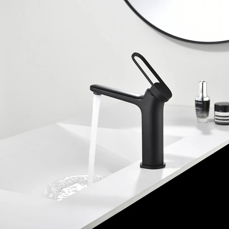 Смеситель для раковины Black&White Gravity GF-7109-MB 7109MB цвет Черный матовый