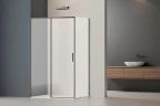 Душевой уголок Vincea Софт 2 (Soft 2) 120х80 VSR-3SO28013CLGM профиль Вороненая сталь стекло прозрачное