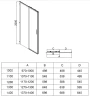 Душевой уголок Vincea Софт 2 (Soft 2) 120х80 VSR-3SO28013CLGM профиль Вороненая сталь стекло прозрачное