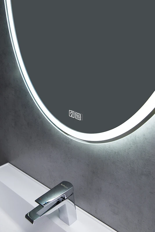 Зеркало BelBagno 75 SPC-VST-750-900-LED-TCH-WARM с подсветкой с подогревом с сенсорным выключателем стекло