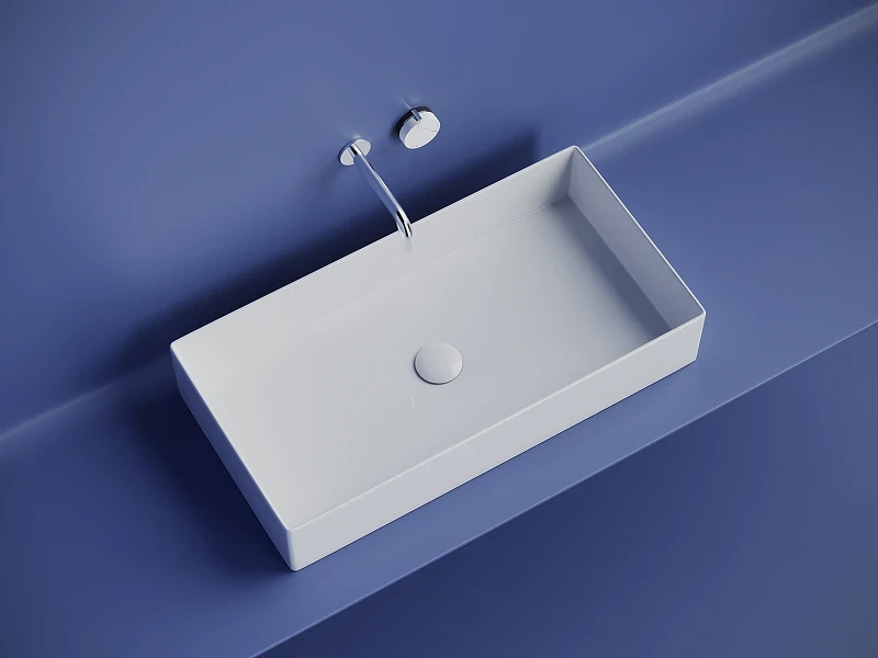 Раковина-чаша Ceramicanova Element 70 CN6071 Белая фарфор накладная