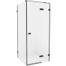 Душевой уголок New Trendy Avexa Black 110x90 R EXK-1835 профиль Черный стекло прозрачное