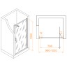 Душевая дверь RGW Stilvoll SV-05 100 70320510-151 профиль Хром стекло Ribbed