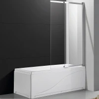 Шторка на ванну Cezares Slider 90 SLIDER-VF-11-90/150-C-Cr профиль Хром стекло прозрачное