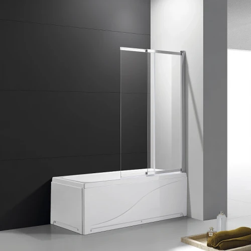 Шторка на ванну Cezares Slider 90 SLIDER-VF-11-90/150-C-Cr профиль Хром стекло прозрачное