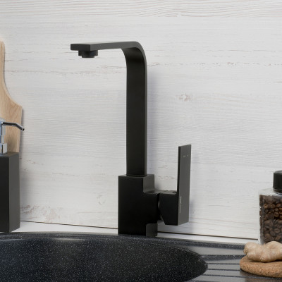 Смеситель для кухни WasserKRAFT Abens 2007 Чёрный матовый латунь