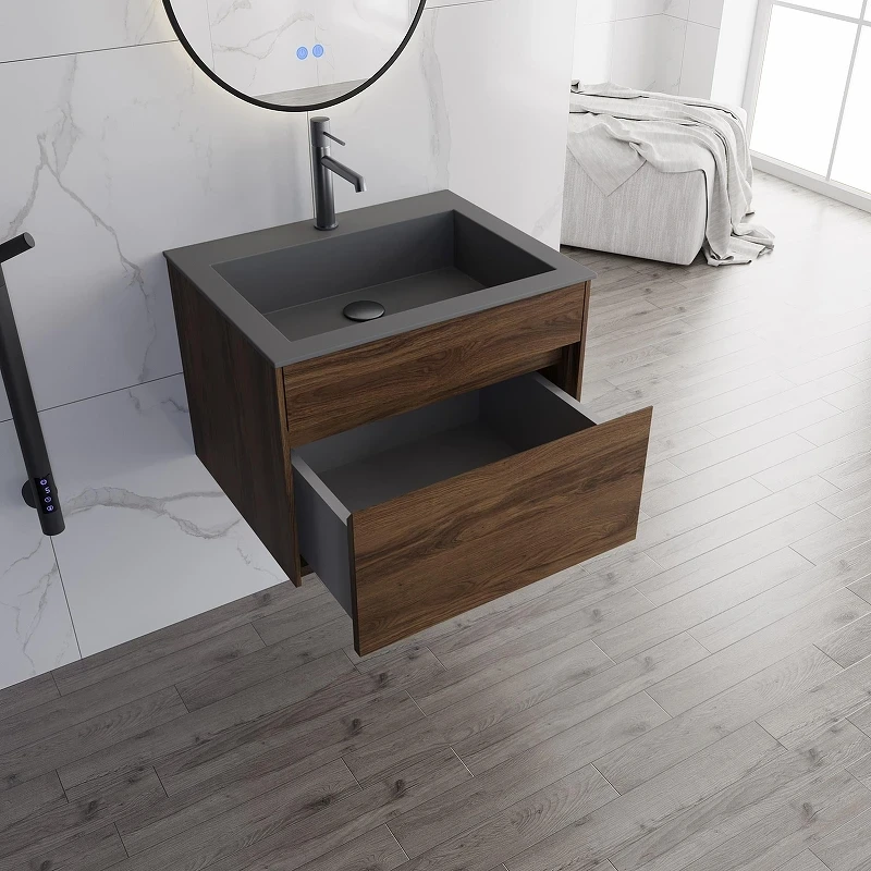 Тумба под раковину Vincea Chiara 60 VMC-2C600CO подвесная цвет C.Oak