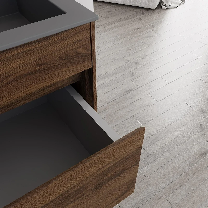 Тумба под раковину Vincea Chiara 60 VMC-2C600CO подвесная цвет C.Oak