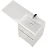 Тумба с раковиной Creto Cafor 120 R 19-W120R Белый глянец МДФ / ЛДСП