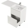Тумба с раковиной Creto Cafor 120 R 19-W120R Белый глянец МДФ / ЛДСП