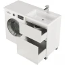 Тумба с раковиной Creto Cafor 120 R 19-W120R Белый глянец МДФ / ЛДСП