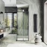 Душевой уголок Maybah Glass MGY-1324-6 1000x1000x1950 раздвижной профиль Черный стекло прозрачное
