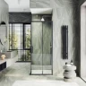 Душевой уголок Maybah Glass MGY-1324-6 1000x1000x1950 раздвижной профиль Черный стекло прозрачное