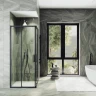 Душевой уголок Maybah Glass MGY-1324-6 1000x1000x1950 раздвижной профиль Черный стекло прозрачное