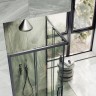 Душевой уголок Maybah Glass MGY-1324-6 1000x1000x1950 раздвижной профиль Черный стекло прозрачное